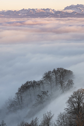 Swiss Alps in Fog ©  kuhnmi