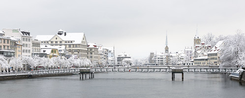 Snow in Zurich ©  kuhnmi