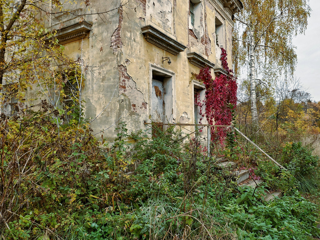: Ruins in autumn colors