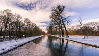 the canal in the Laxenburg palace park