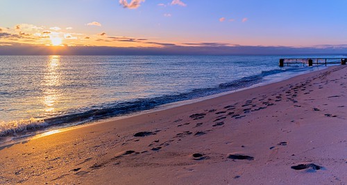 Beautiful sunset on the Black Sea coast in Crimea (Seascape) ©  Alexey Fedenkov