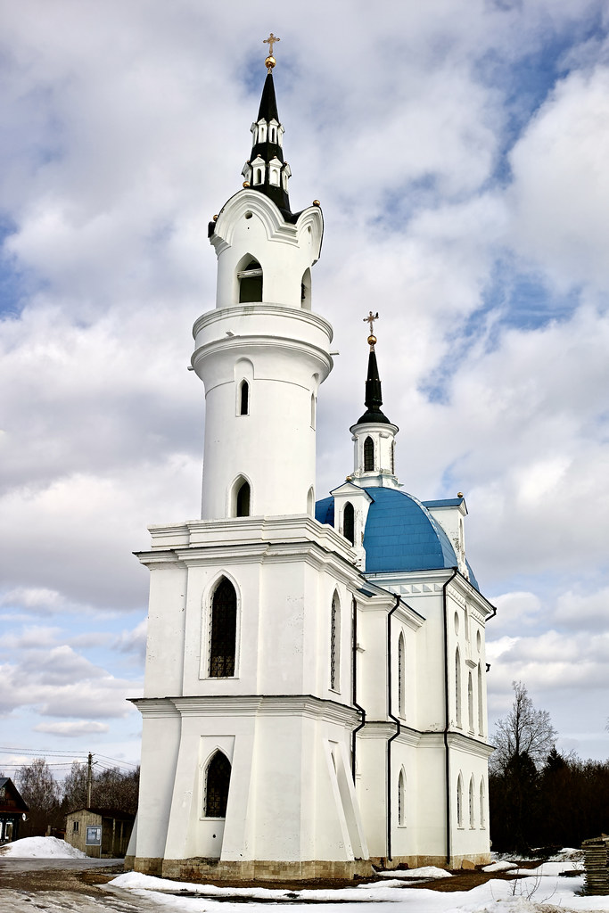 : DP2Q3617  The Church of Archangel Michael in Podzhigorodovo ( -  ). 1778-1783. Southwest view.