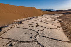 White Cracked Mud in Death Valley