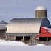 Interesting barn shapes, Halton Region, Ontario.