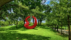 Red Sculpture in the Park