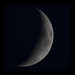 Waxing Crescent Moon 24.7% illuminated 31.6 arcmin