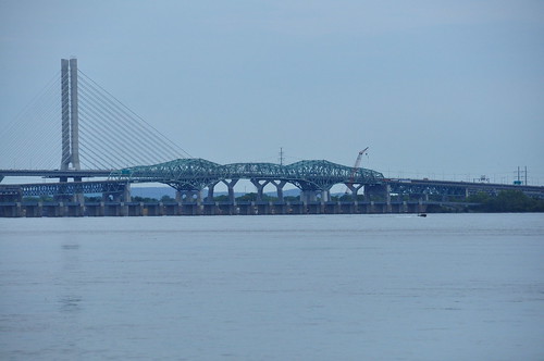 Ancien et nouveau ponts Champlain ©  abdallahh