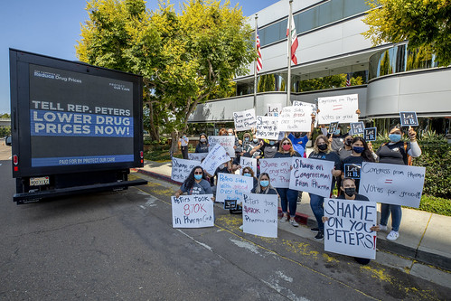 Drug Pricing Protest: Congressman Scott Peters' Office