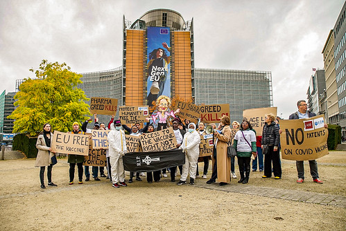 Vaccinate Our World (VOW): European Commission, Brussels Protest