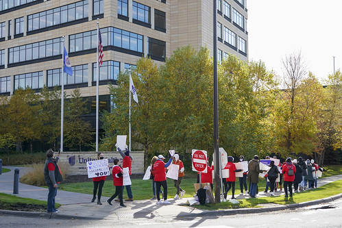 Protest against United Healthcare Headquarters and PBM location, Optum Rx