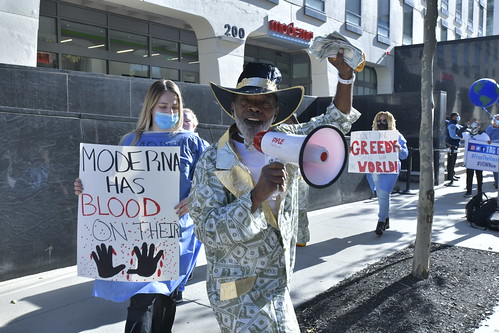 Vaccinate our World (VOW) Protests at Moderna’s World Headquarters in Cambridge, MA