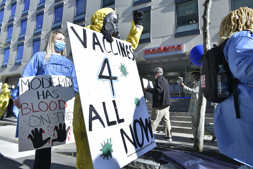 Vaccinate our World (VOW) Protests at Moderna’s World Headquarters in Cambridge, MA