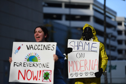 Vaccinate our World (VOW) Protest at Moderna’s World Headquarters in Cambridge, MA