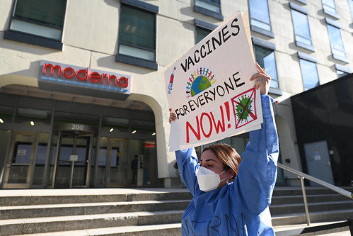 Vaccinate our World (VOW) Protest at Moderna’s World Headquarters in Cambridge, MA