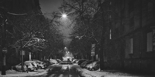snowy night ©  Tony
