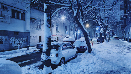 Snowy night in Dor'col ©  Tony