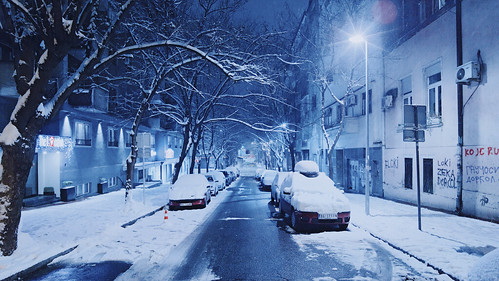 Snowy night in Dor'col ©  Tony