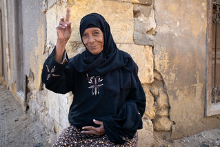 Cairo, woman in the City of the Dead