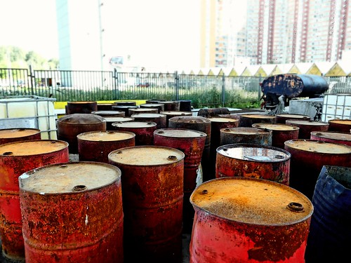 Rusty red barrels ©  Sergei F