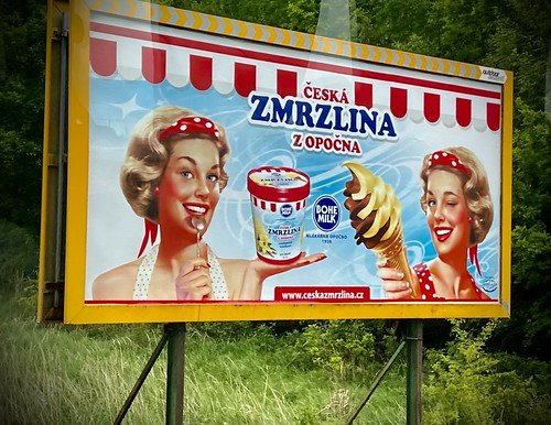 Highway billboard, Czech Republic / Czechia / Cesko ©  Sharon Hahn Darlin