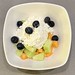 Cottage Cheese with Blueberries, Diced Cantaloupe, Honeydew Melon