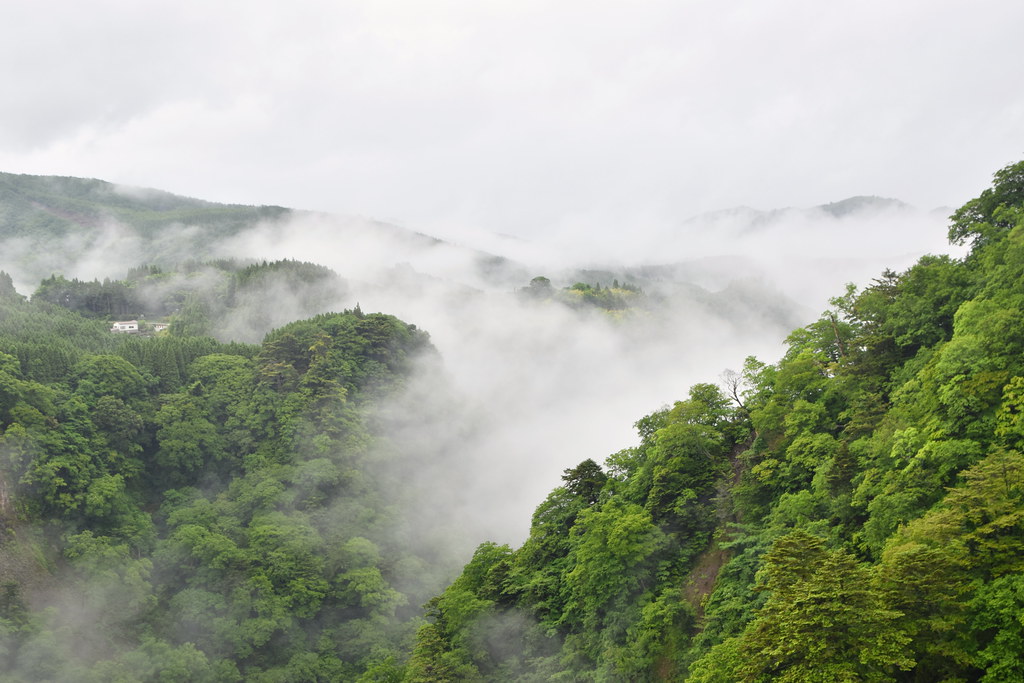 : Oita mountain in the clouds