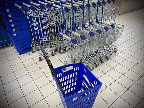 Really tiny shopping carts  ©  Sharon Hahn Darlin