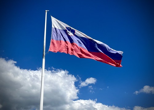 Slovenian flag  ©  Sharon Hahn Darlin
