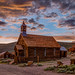 Sunset Clouds Over Bodie Church