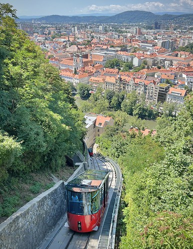 Schlossbergbahn / Schlossbergbahn (funicular railway), Graz, Austria ©  Sharon Hahn Darlin