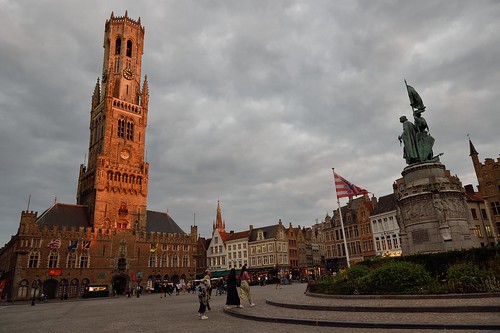Belfry at Grand Market Square in Bruges, Belgium ©  Tim Adams
