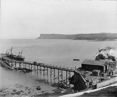 IMPERIAL WEEK - Long jetty and sinking ships at Fair Head