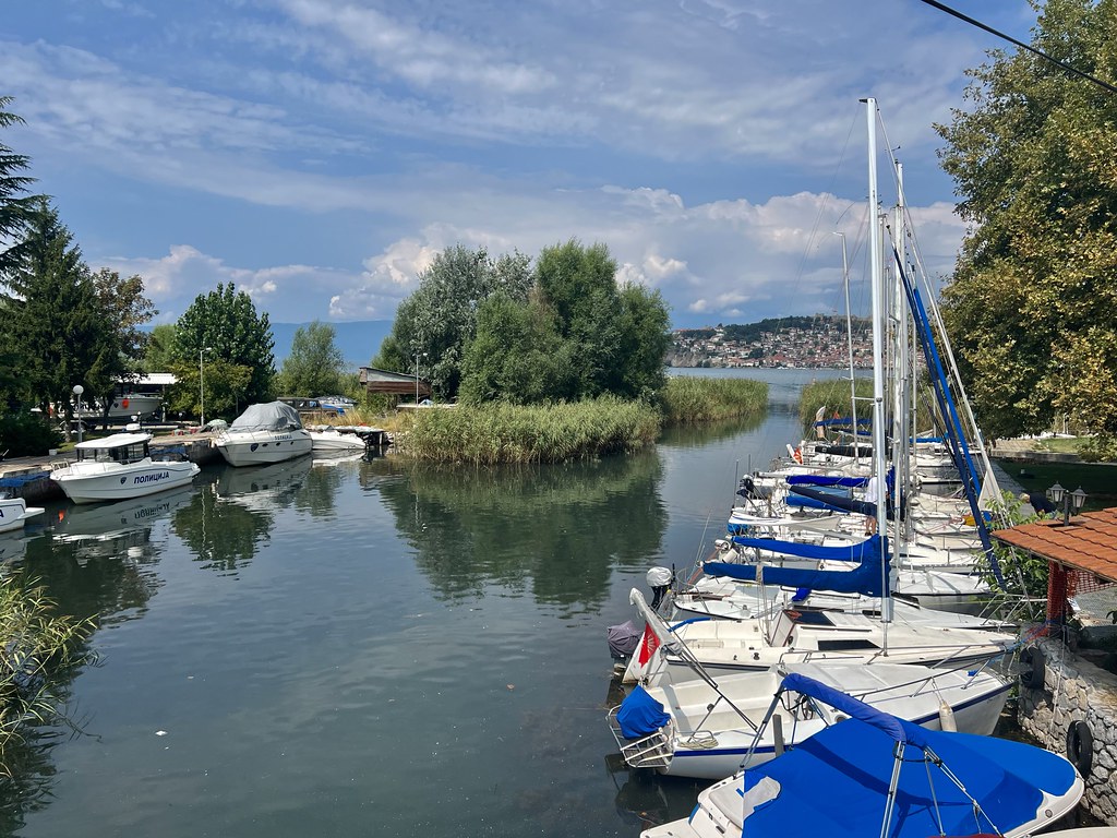 : Channel Studenchishta, Lake Ohrid, North Macedonia