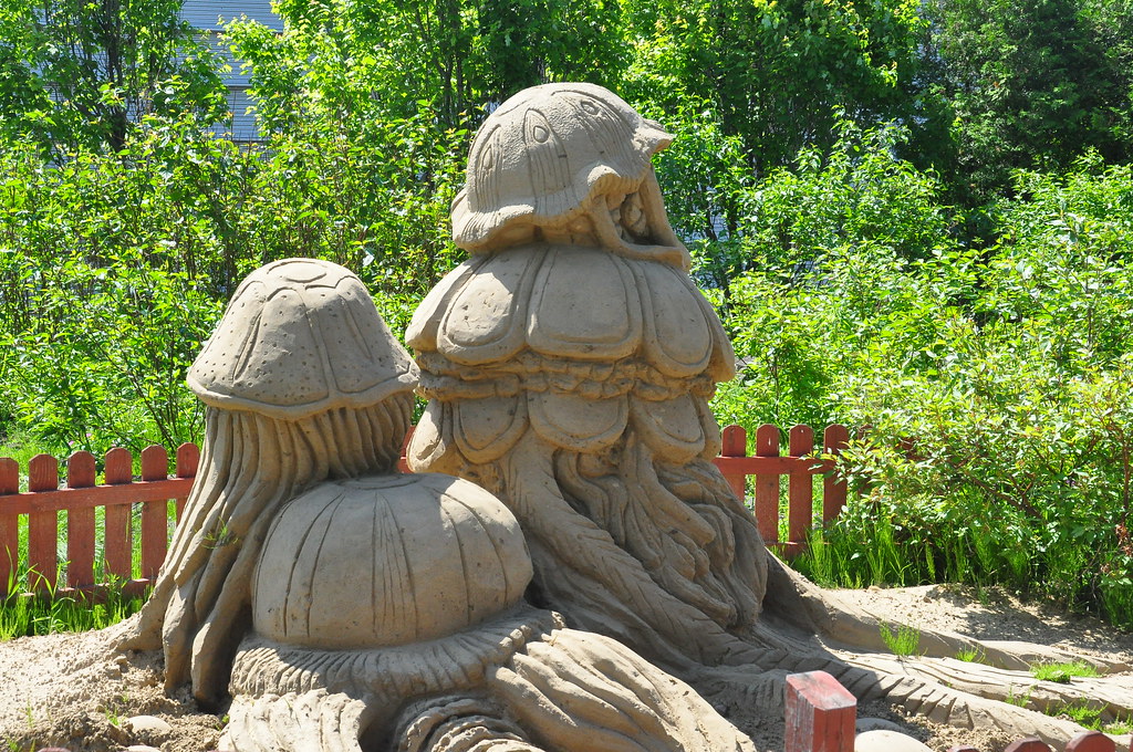 фото: Sculptures de sable `a l'Aquarium de Qu'ebec