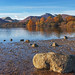 View southwest across Derwentwater from Crow Park beach on a November morning