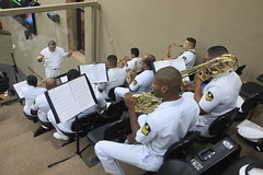 Apresentação da Banda de Fuzileiros Navais do 9º Distrito Naval. Foto: Hudson Fonseca/Aleam