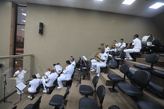 Apresentação da Banda de Fuzileiros Navais do 9º Distrito Naval. Foto: Hudson Fonseca/Aleam