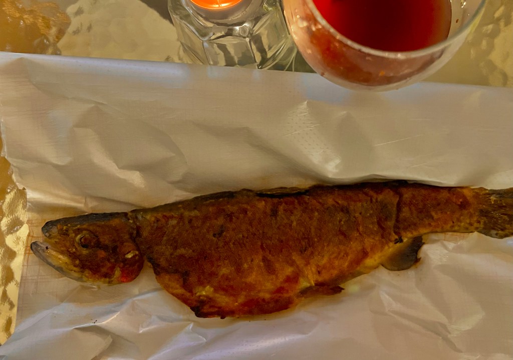 : Grilled Ohrid trout