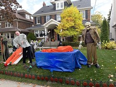 Toronto Ontario Canada  ...Halloween Display in the neighborhood