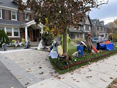 Toronto Ontario  Canada ...Halloween Display in the neighborhood