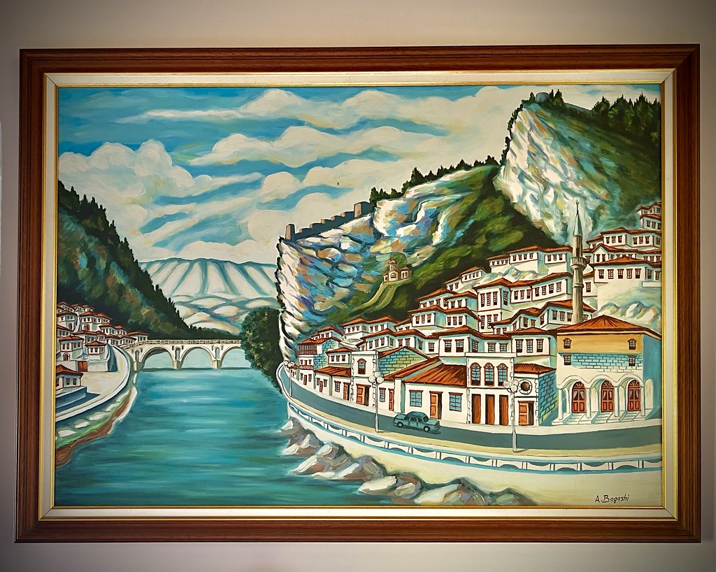 : A painting of Berat in my room