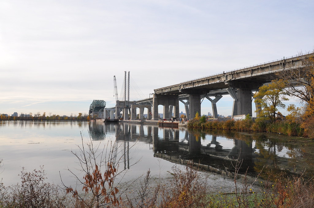 фото: D'emontage de l'ancien pont Champlain - old bridge demolition (2022)