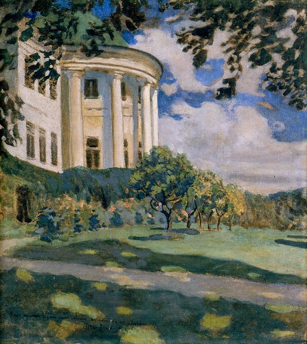 VICTOR BORISOV-MUSATOV, 1902 - Manor House / oil on canvas, 64.5  59.0 cm ©  Crystal.Rain