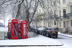 Powis Square, Brighton - Snowfall on 11th December 2022