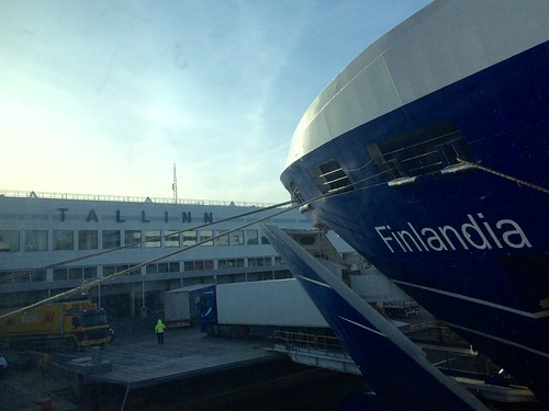 MS Finlandia Eckero Line at Tallinn Ferry Terminal, Estonia (April 2, 2014) ©  Sharon Hahn Darlin