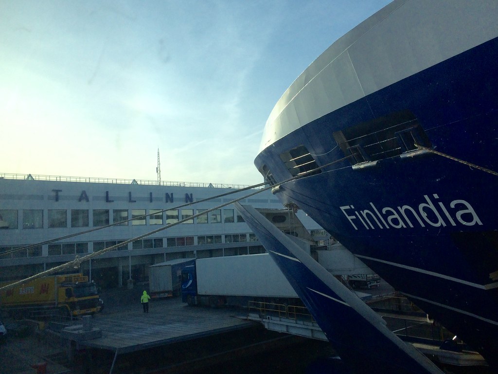 : MS Finlandia Eckero Line at Tallinn Ferry Terminal, Estonia (April 2, 2014)
