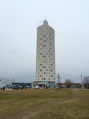 Tigutorn (Sprial Tower / Snail Tower), Tartu, Estonia (April 3, 2014) ©  Sharon Hahn Darlin
