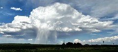 Dramatic rain cloud over New Mexico