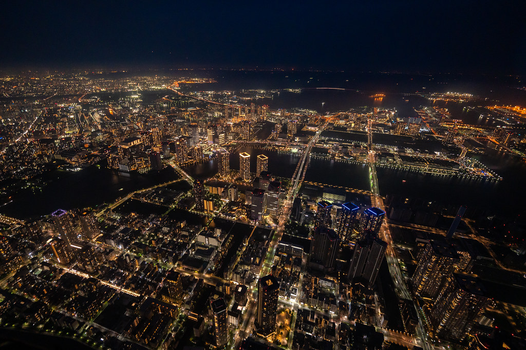 : Tokyo night aerial