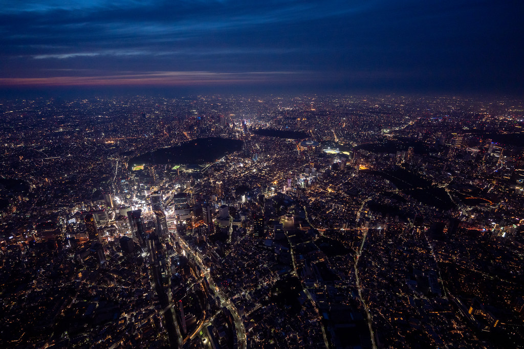 : Tokyo night aerial